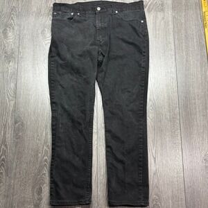 Levis 511 Slim Fit Jeans Mens 36x30 Black Denim WaterLess Stretch Pants